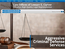 Tablet Screenshot of carver-law.com